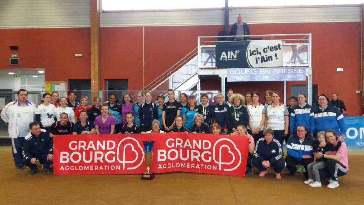 Les participantes à la 5e étape de la Ligue Sport Boules F1