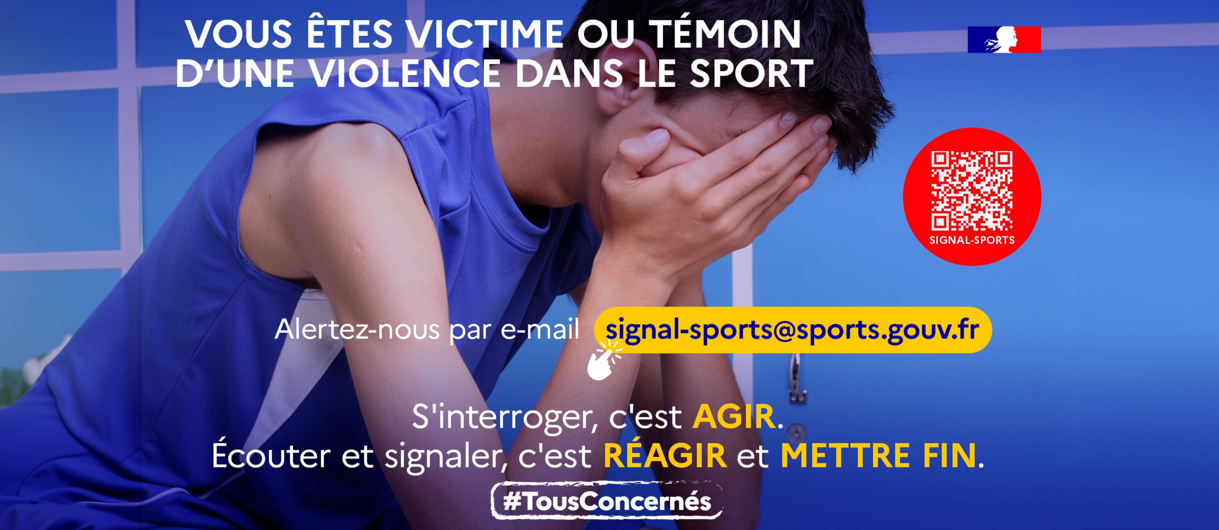 Pour signaler les violences dans le sport